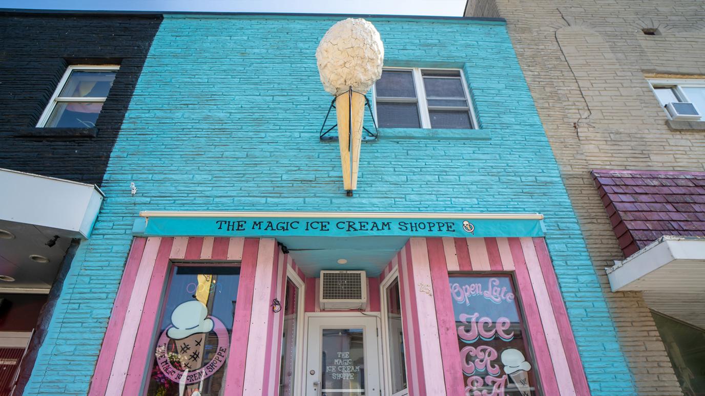 Ice Cream shop in downtown Harriston.