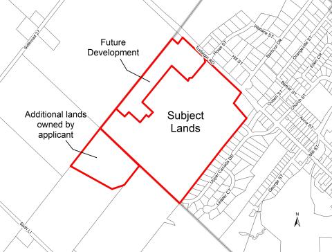 Hillsburgh Heights Inc Subdivision- Subject lands map