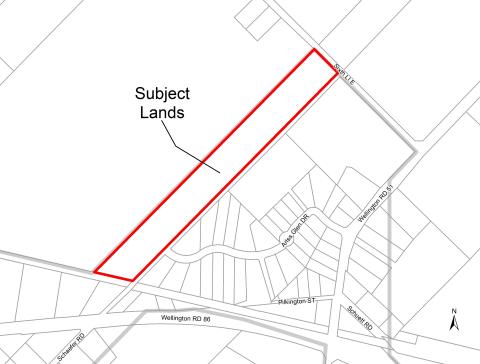Subject lands map