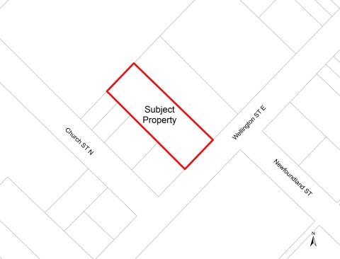 Map outlining 23CD-24001 - Subject Property