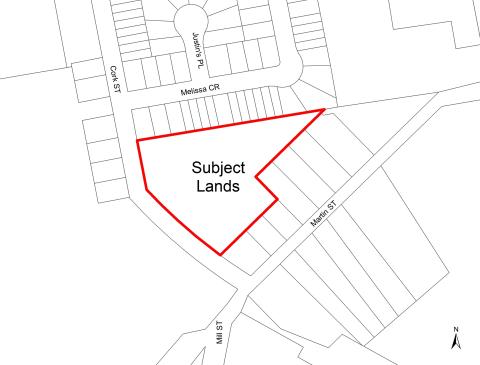 Subject lands map