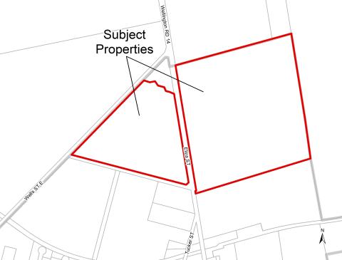 Subject lands map.