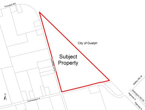Subject lands map