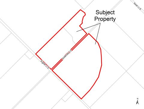 Subject lands map