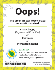 SWS Opps Sticker Green Bin Notice