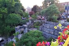 Templin Gardens in Fergus looking out onto the Grand River in Fergus
