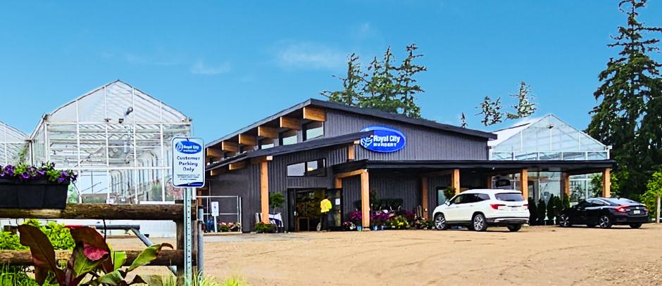 outside of a garden centre